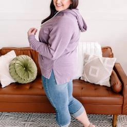 No Ship Drop Ship New Arrivals Hint Of Spring Lilac Hoodie