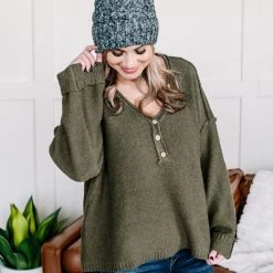 No Ship Drop Ship Winter Is Coming Sweater In Olive