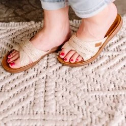 No Ship Drop Ship New Arrivals Natural River Jute Blowfish Sandal