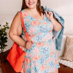 No Ship Drop Ship That Figures A-Line Floral Dress New Arrivals