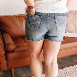 Iris & Rainbow Boutique #M497 Give Me That Judy Blue Bermuda Shorts.. New Arrivals