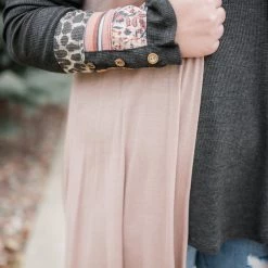 No Ship Drop Ship Life Of The Party Sleeveless Cardigan In Shimmering Mauve New Arrivals