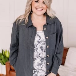 No Ship Drop Ship New Arrivals Cloudy Days Tie Dye Gray And White Tank Top