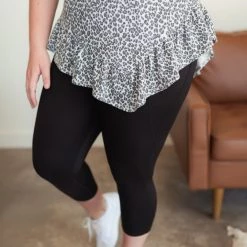 No Ship Drop Ship New Arrivals Iron Out The Details Asymmetrical Top In Leopard