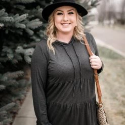 No Ship Drop Ship New Arrivals Tier Me A River Hoodie In Charcoal