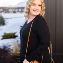 No Ship Drop Ship Just A Little Ruche Top In Black