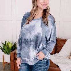 No Ship Drop Ship Meet The Crew Dolman Sleeve Tie Dye Top New Arrivals