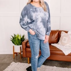 No Ship Drop Ship Meet The Crew Dolman Sleeve Tie Dye Top New Arrivals