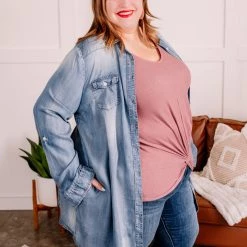 No Ship Drop Ship New Arrivals Worn Around The Edges Tunic In Denim 22 No Ship Drop Ship New Arrivals Worn Around The Edges Tunic In Denim