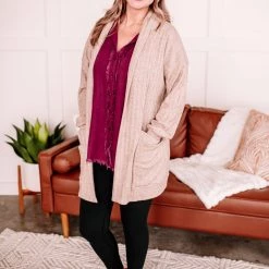 No Ship Drop Ship New Arrivals Sand In My Boots Pointelle Cardigan