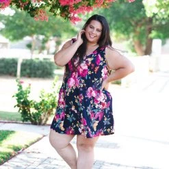 Boutique Simplified New Arrivals Pretty As A Flower Swing Dress