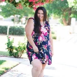 Boutique Simplified New Arrivals Pretty As A Flower Swing Dress