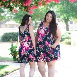 Boutique Simplified New Arrivals Pretty As A Flower Swing Dress