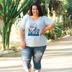 Boutique Simplified Desert Vibes Graphic Tee New Arrivals