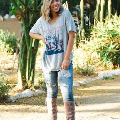 Boutique Simplified Desert Vibes Graphic Tee New Arrivals