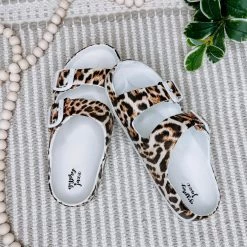 Iris & Rainbow Boutique New Arrivals #N367 Mama Mia Shoes (Tan Leopard) *DOORBUSTER*