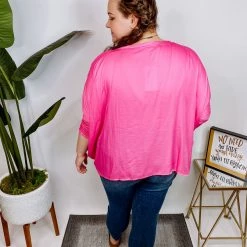 Iris & Rainbow Boutique #M689 Feels Like Silk Top