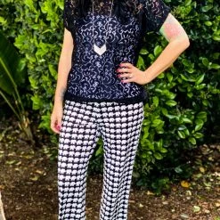 Boutique Simplified Elephants On Parade Flare Yoga Pants