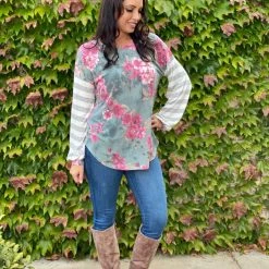 Boutique Simplified Essence Of Nature Long Sleeve Top New Arrivals