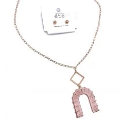 Iris & Rainbow Boutique New Arrivals #M380 Long U Gold Set