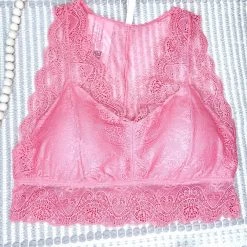 Iris & Rainbow Boutique #M391 Hourglass Back Lace Bralette (Candy)
