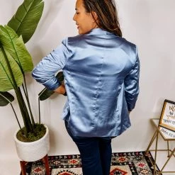 Iris & Rainbow Boutique New Arrivals #N359 French Blue Blazer Jacket