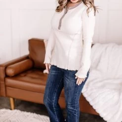 No Ship Drop Ship New Arrivals Details Make The Difference Thermal Henley In Natural