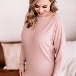 No Ship Drop Ship New Arrivals Not Cutout For This Mock Neck Top In Champagne