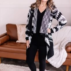 No Ship Drop Ship Lead By Example Aztec Cardigan New Arrivals