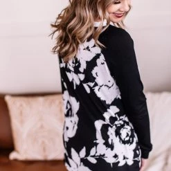 No Ship Drop Ship New Arrivals Mixed Emotions In Black/White Floral