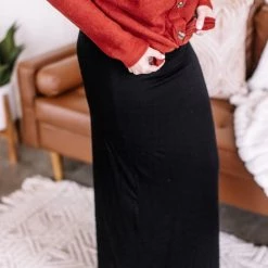 No Ship Drop Ship New Arrivals All Occasions Maxi Skirt In Midnight