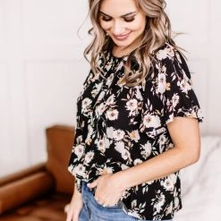 No Ship Drop Ship New Arrivals Remember When Floral Top In Witching Hour