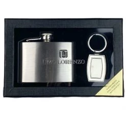 Boutique Simplified New Arrivals Flask And Keychain Gift Set