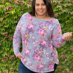 Boutique Simplified Foggy Mornings Cold Shoulder Tunic New Arrivals