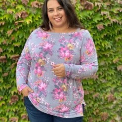 Boutique Simplified Foggy Mornings Cold Shoulder Tunic New Arrivals