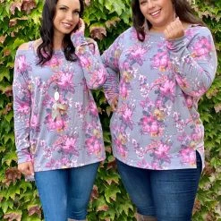 Boutique Simplified Foggy Mornings Cold Shoulder Tunic New Arrivals