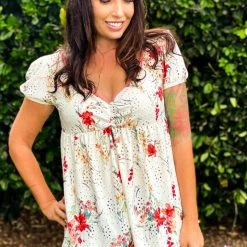 Boutique Simplified New Arrivals Frolicky Floral Babydoll Top
