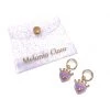 Iris & Rainbow Boutique #M137 Melania Clara - Earrings Mystic Heart Gold Lilac