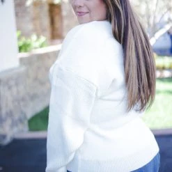 Boutique Simplified New Arrivals Glacier Solid Knit Sweater