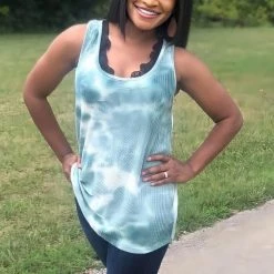 Boutique Simplified How Far I'll Go Lace Trim Tank New Arrivals