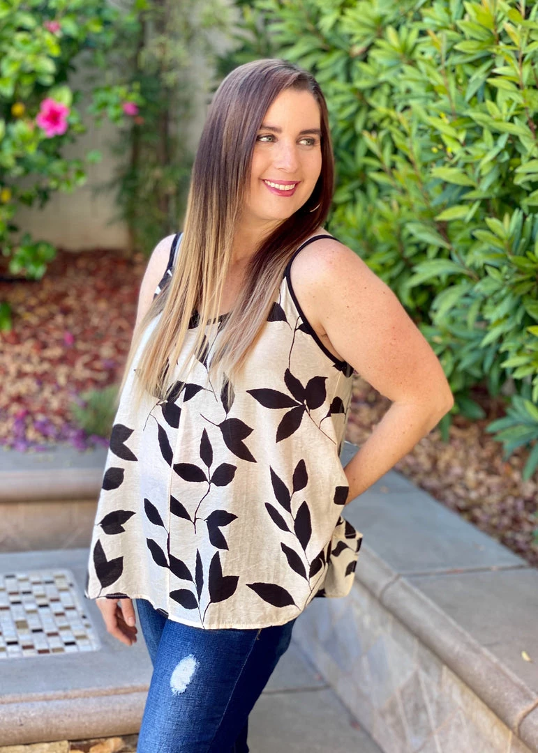 Boutique Simplified Leaf Me Be Tank New Arrivals 7 Boutique Simplified Leaf Me Be Tank New Arrivals