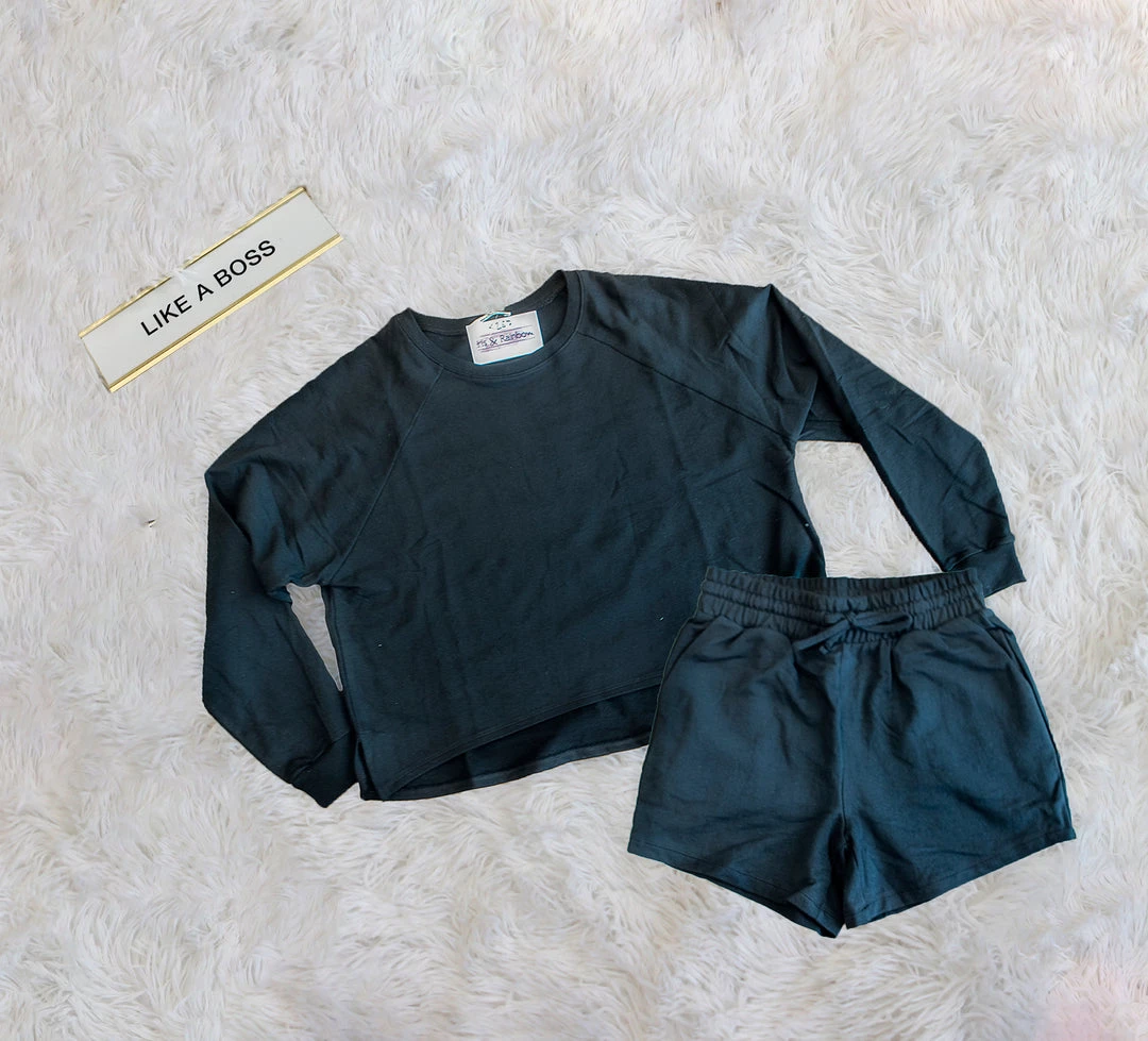 Iris & Rainbow Boutique New Arrivals #K257 Glory Days Lounge Set (Black) 6 Iris & Rainbow Boutique New Arrivals #K257 Glory Days Lounge Set (Black)