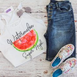 Iris & Rainbow Boutique #K105 Watermelon Sugar High Tank Top New Arrivals