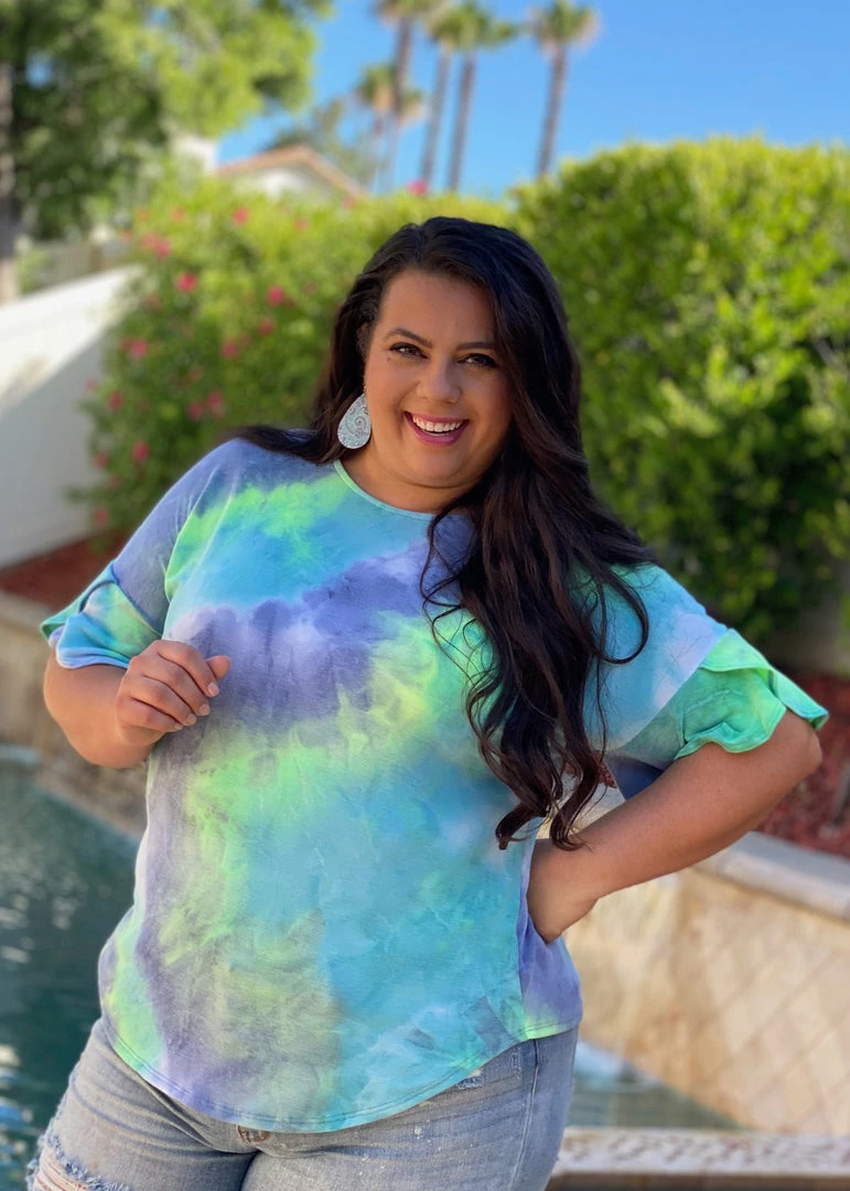 Boutique Simplified Drift Away Tie Dye Bell Sleeve Top 9 Boutique Simplified Drift Away Tie Dye Bell Sleeve Top