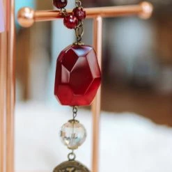 Iris & Rainbow Boutique New Arrivals #H588 Nights Of Fuchsia Necklace