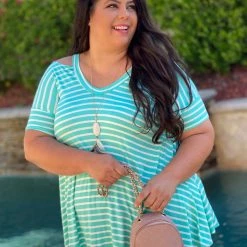 Boutique Simplified New Arrivals Minty Fresh Loose Fit Top