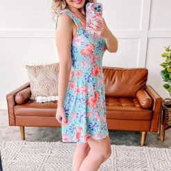 No Ship Drop Ship That Figures A-Line Floral Dress New Arrivals