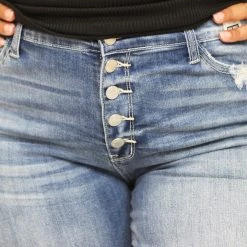 Iris & Rainbow Boutique New Arrivals #K414 Scout The World Button Fly Boyfriend Judy Blue Jeans