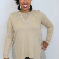 Iris & Rainbow Boutique #K409 Enchanting The Empire Top (MOCHA)