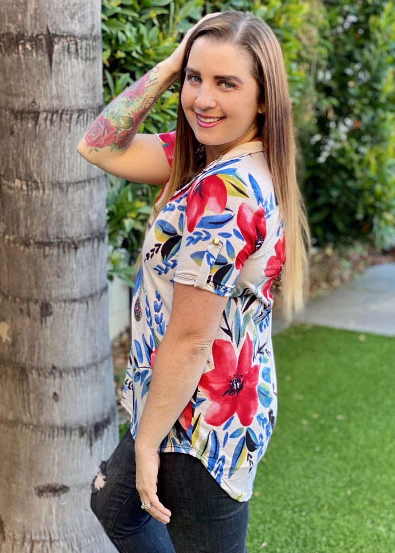 Boutique Simplified Paradise Dreams Mandarin Collar Top New Arrivals 6 Boutique Simplified Paradise Dreams Mandarin Collar Top New Arrivals